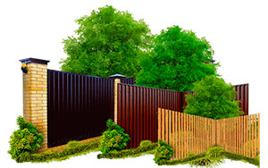 Заборы из металлопрофиля, еврозабор